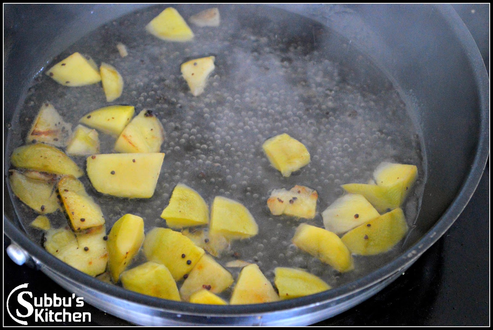 Raw Mango Pachadi Mangai Pachadi Subbus Kitchen