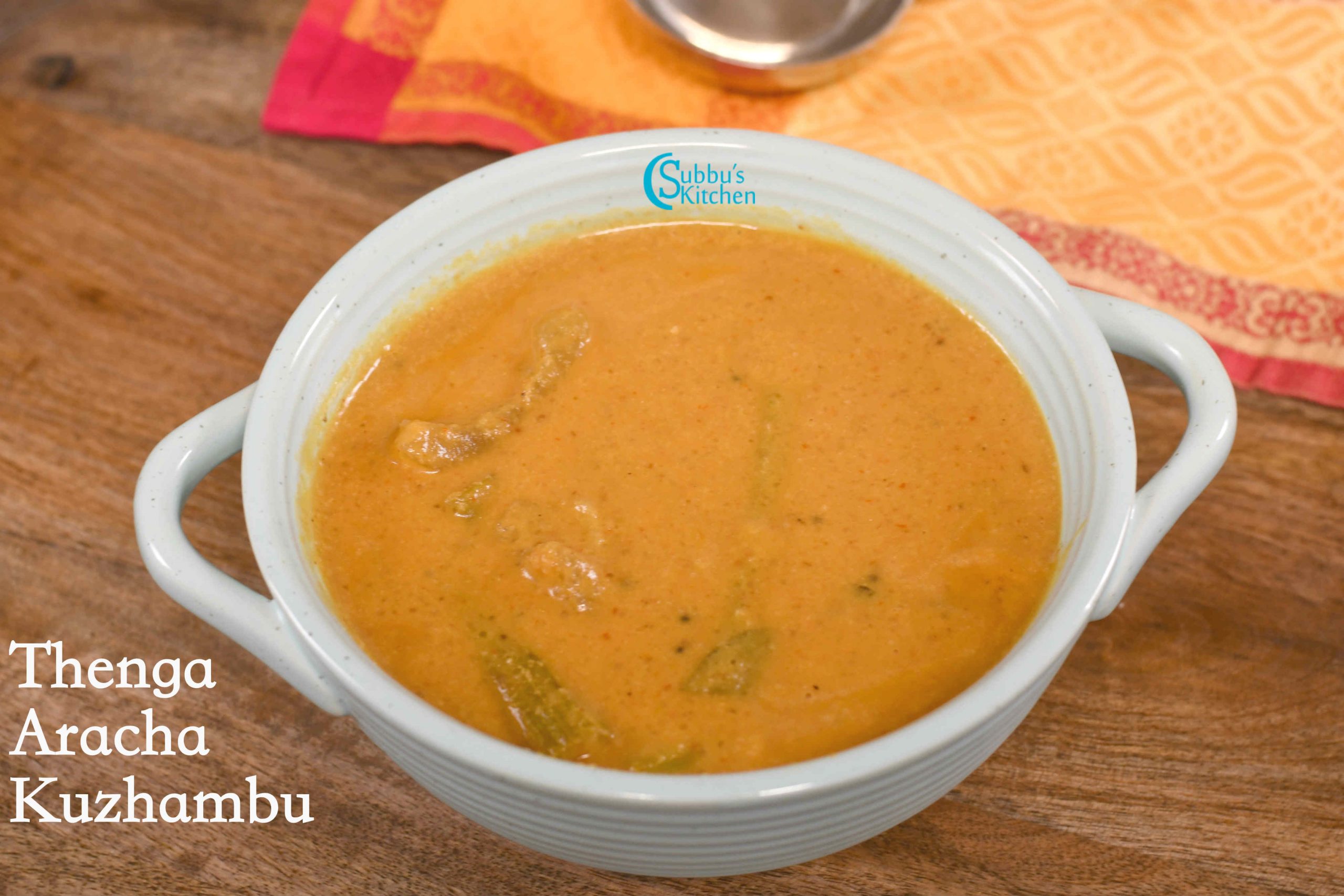 Thengai Aracha Kuzhambu Recipe
