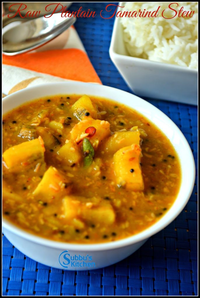 Vazhakkai (Raw Banana) Puliitta Koottu Vazhakkai (Raw Banana) Puliitta Koottu