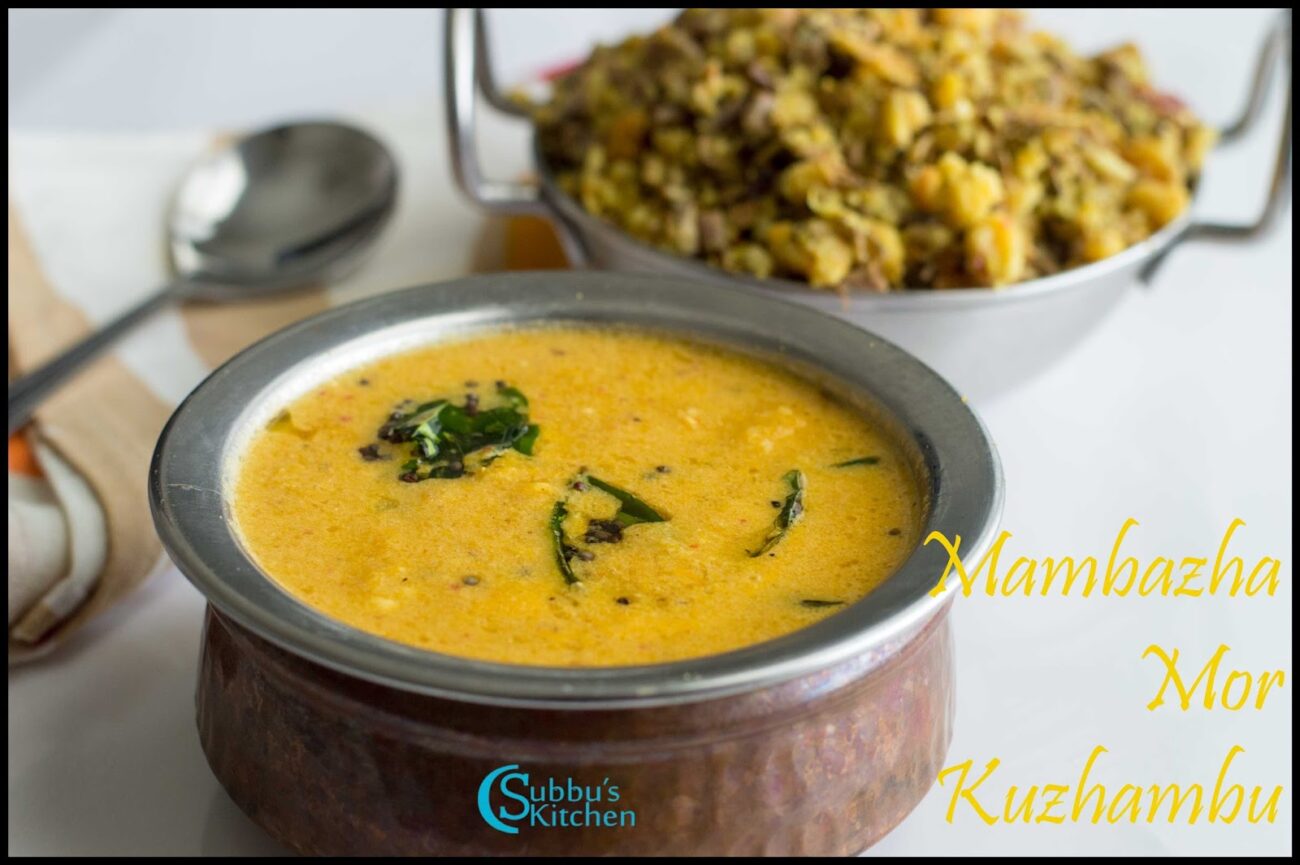 Mango Mor Kuzhambu (Mambazha Mor Kuzhambu) Subbus Kitchen