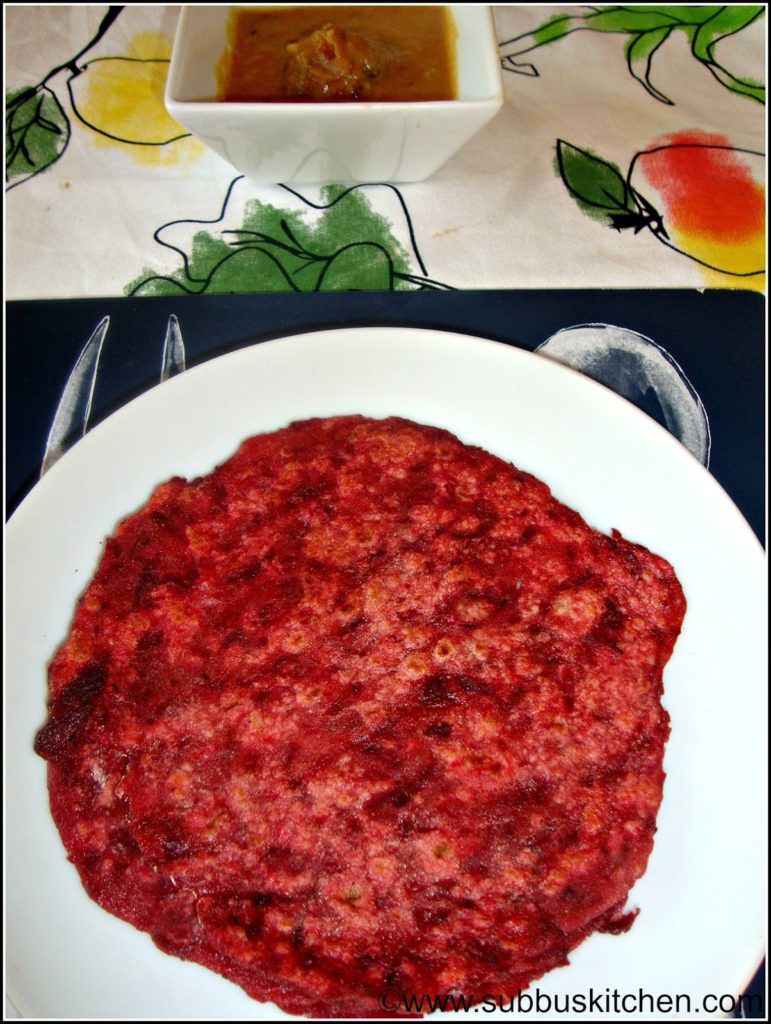Beetroot Roti