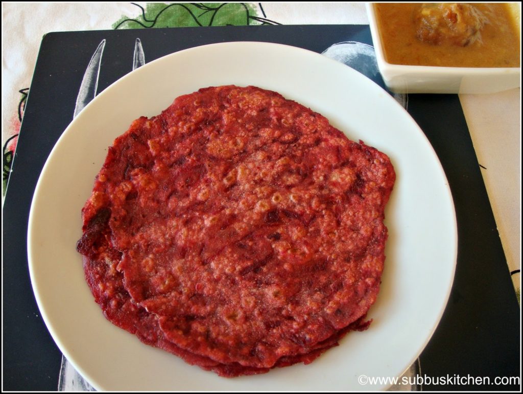 Beetroot Roti