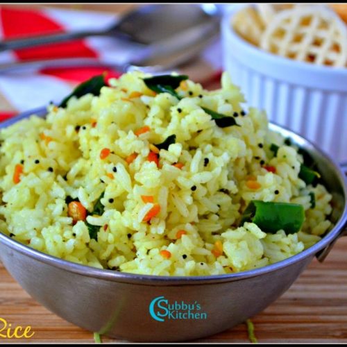 Lemon Rice - Subbus Kitchen