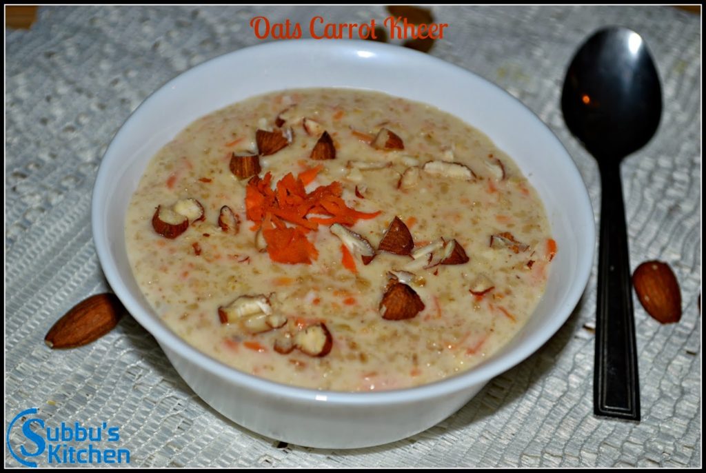 Oats Carrot Kheer Oats Carrot Kheer