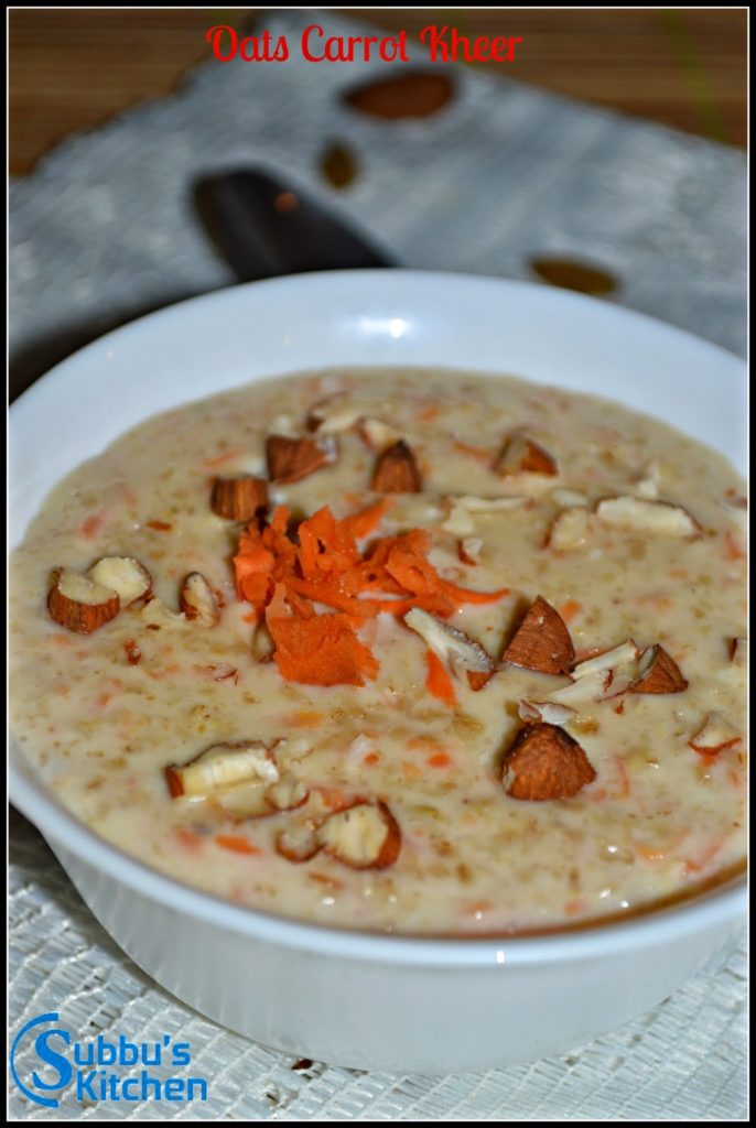 Oats Carrot Kheer Oats Carrot Kheer