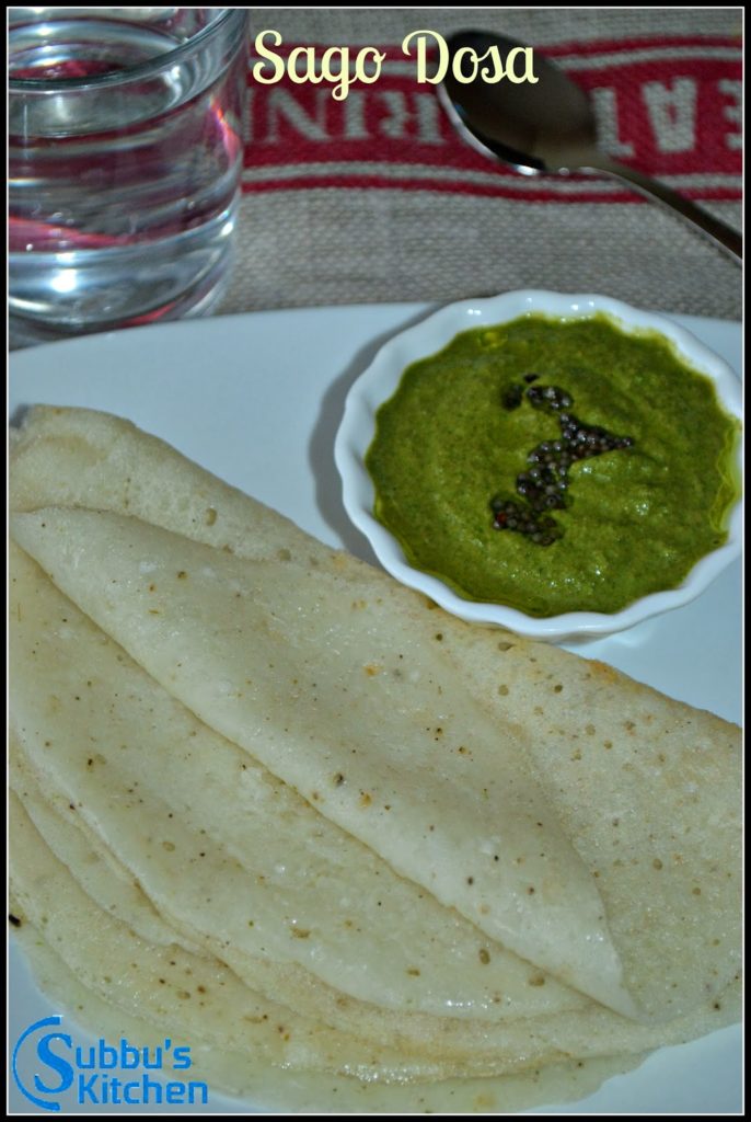 Sago Dosa | Sabudhana Dosa | Jevvarasi Dosai 