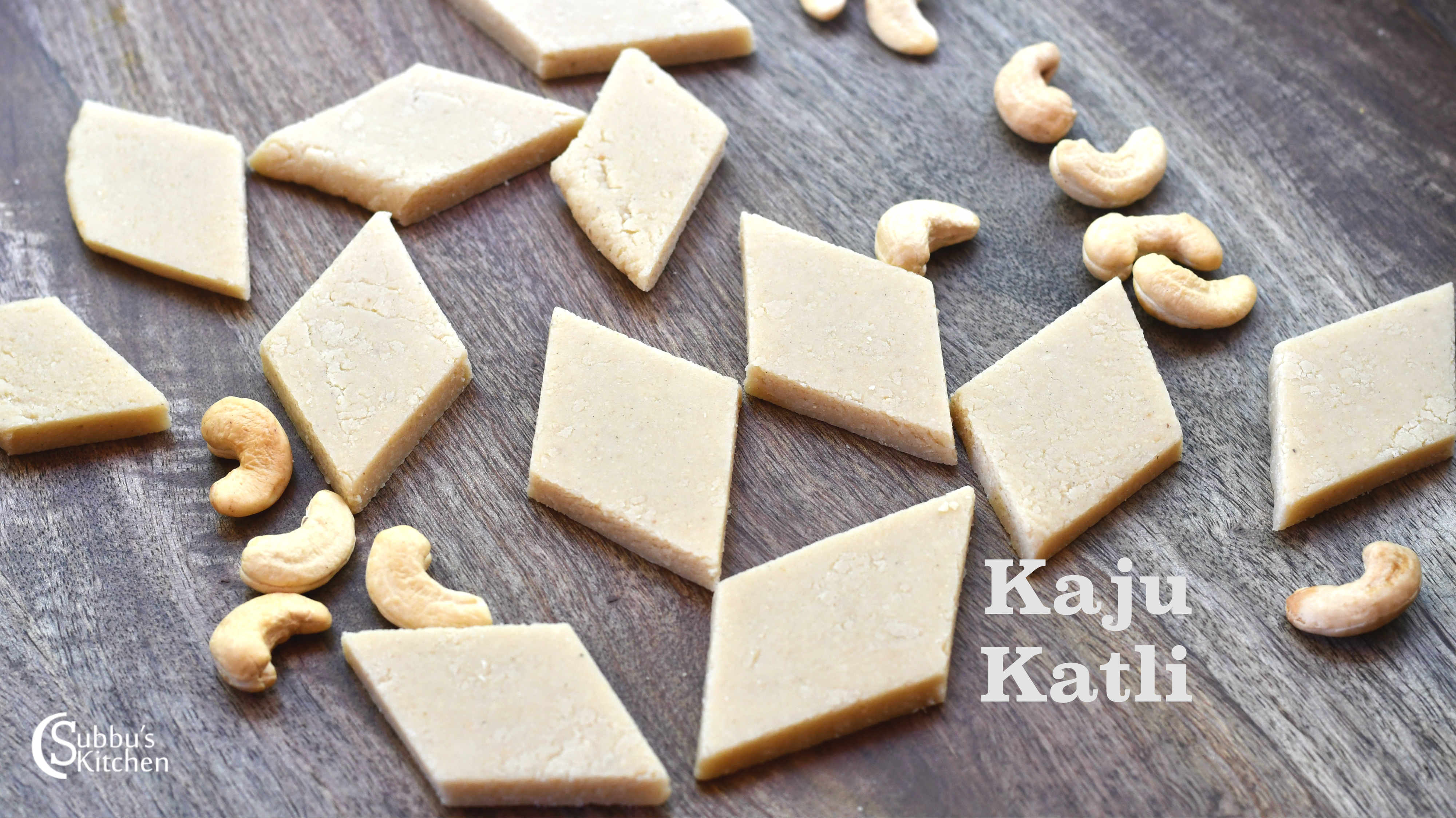 Kaju Katli Cashew Burfi Subbus Kitchen