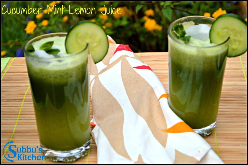 Cucumber-Mint-Lemon Juice Cucumber-Mint-Lemon Juice