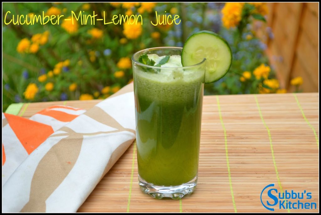 Cucumber-Mint-Lemon Juice
