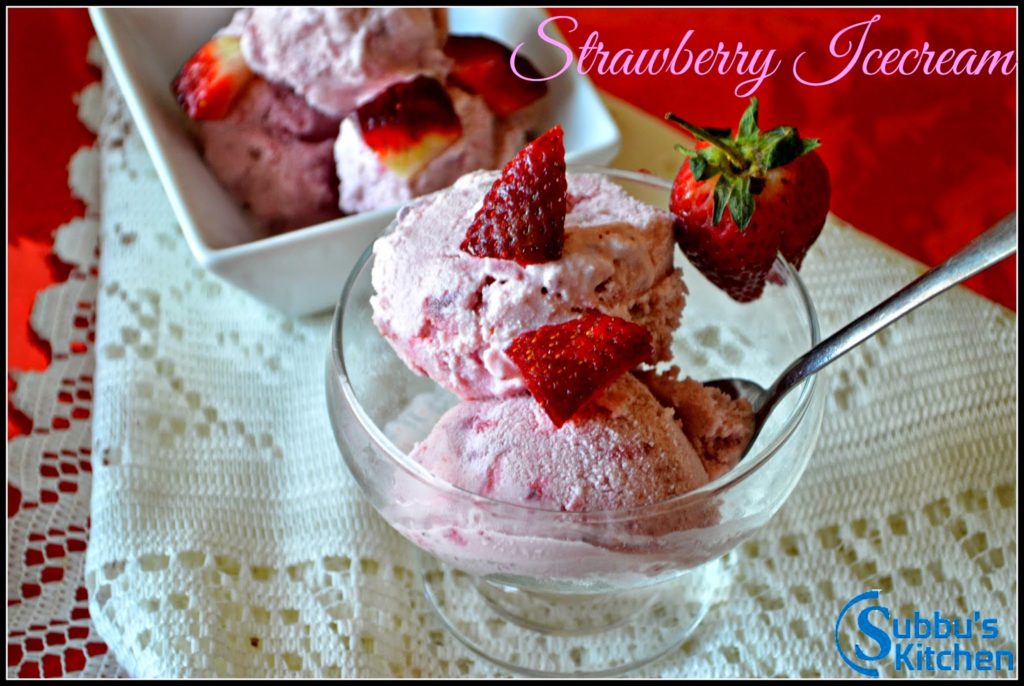 Homemade Strawberry IceCream