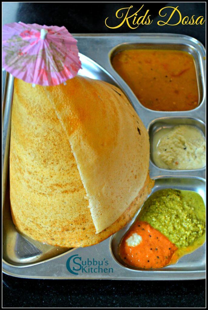 Homemade Ghee Roast Dosa Recipe Kids Dosa Recipe Subbus Kitchen