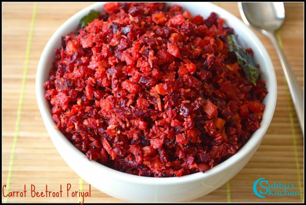Carrot Beetroot Poriyal
