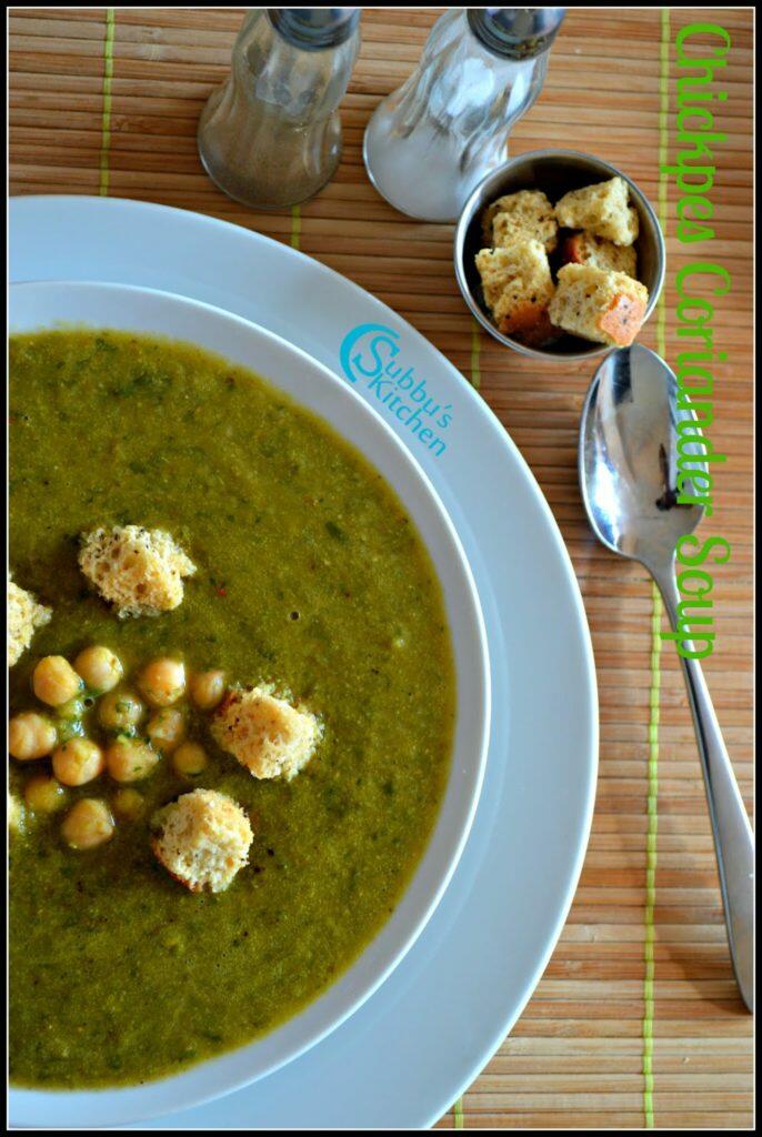 ChickPeas and Coriander Soup