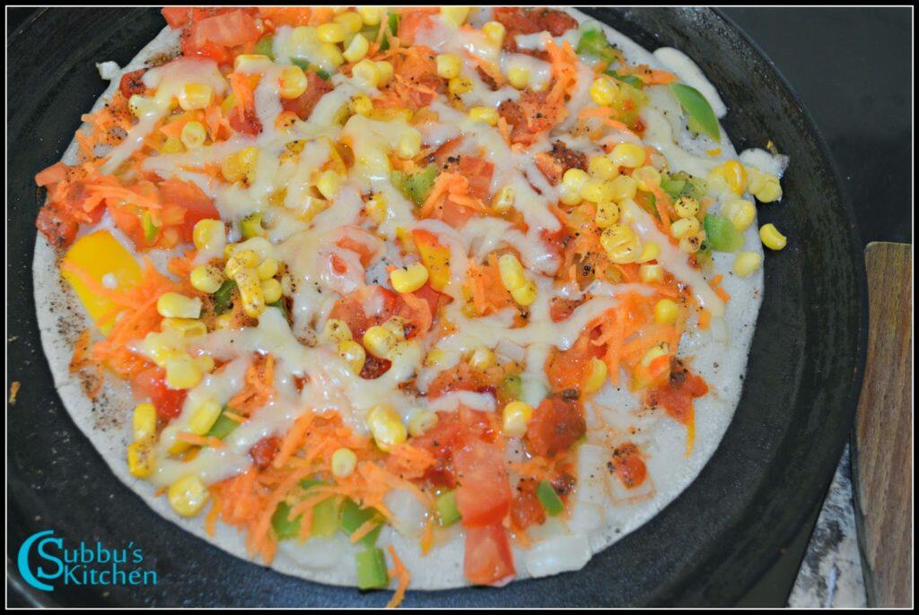 Pizza Dosai Recipe Pizza Dosa Recipe Subbus Kitchen