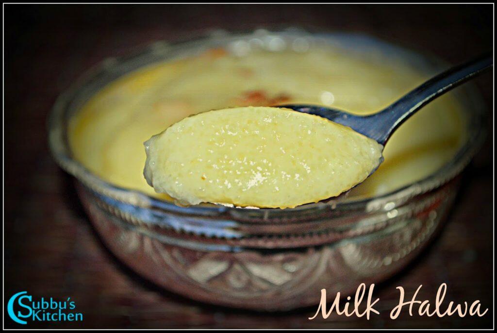 Milk Halwa Recipe (Paal Halwa)
