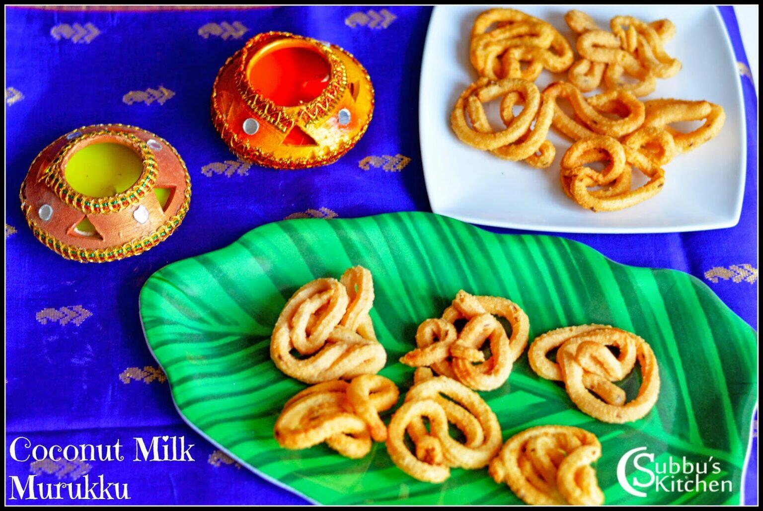 Coconut Milk Murukku Recipe Subbus Kitchen