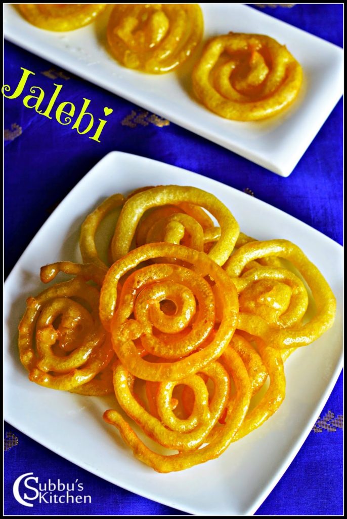 Instant Jalebi Recipe Jalebi Recipe without Yeast Subbus Kitchen