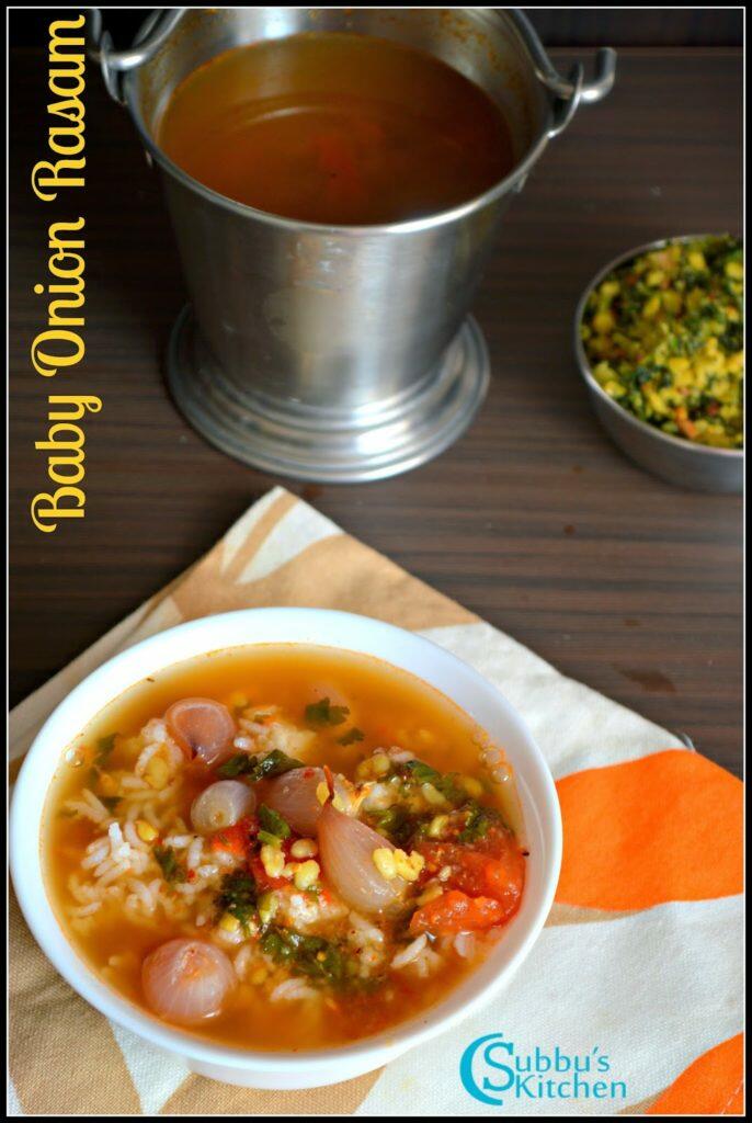 Vengaya Rasam Recipe Baby Onion(Shallots) Rasam Recipe Subbus Kitchen