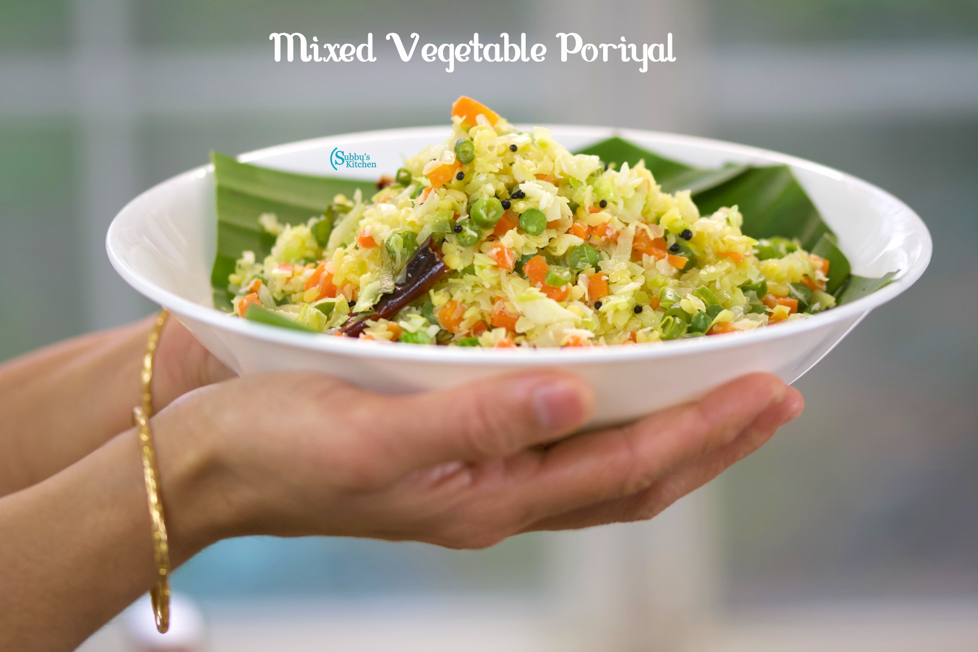 Cabbage Kadamba Curry | Mixed Vegetable Poriyal Recipe