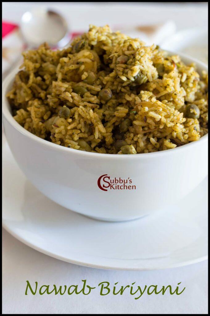 Nawabi Biriyani Recipe 