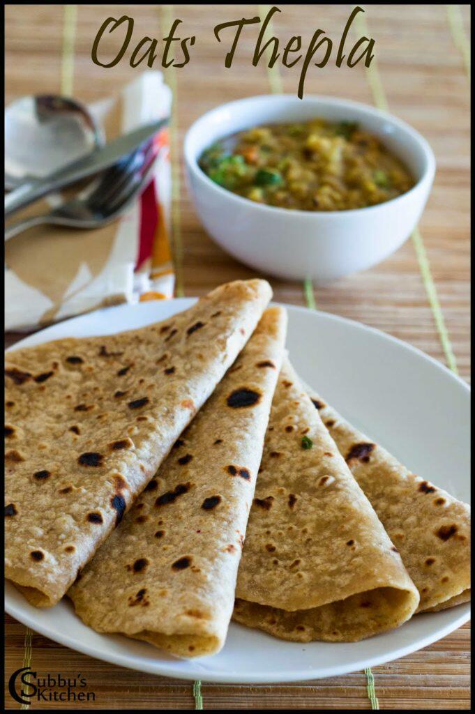 Oats Thepla Recipe / Oats Chapati Recipe Subbus Kitchen