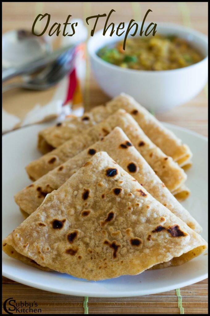 Oats Thepla Recipe / Oats Chapati Recipe Subbus Kitchen