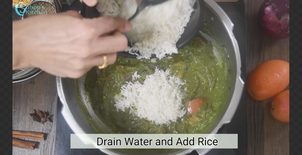 Coriander Pulao Kothamalli Pulao Subbus Kitchen