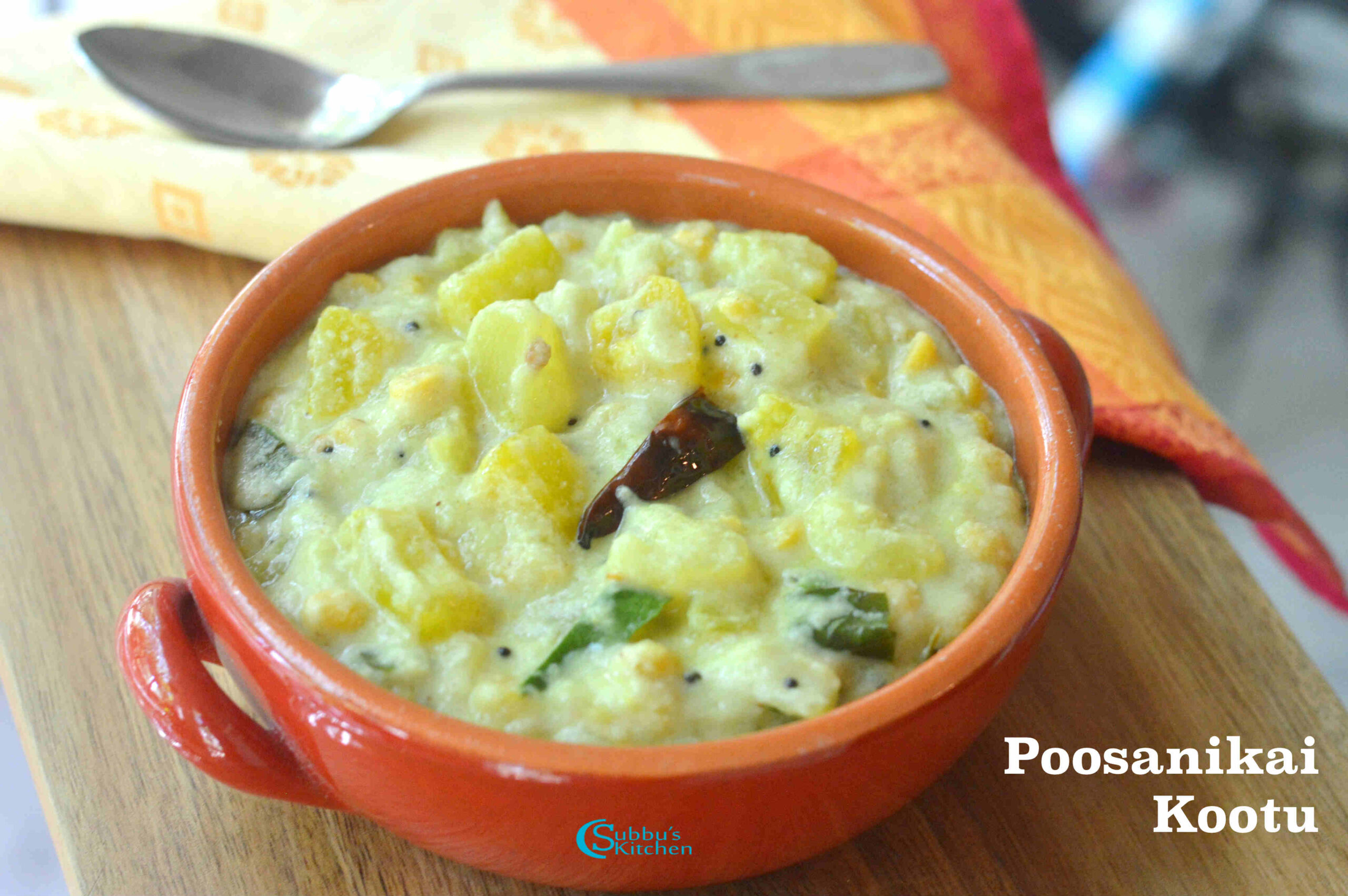 White Pumpkin Kootu| Vellai Poosanikai kootu | Ash gourd Stew Recipe