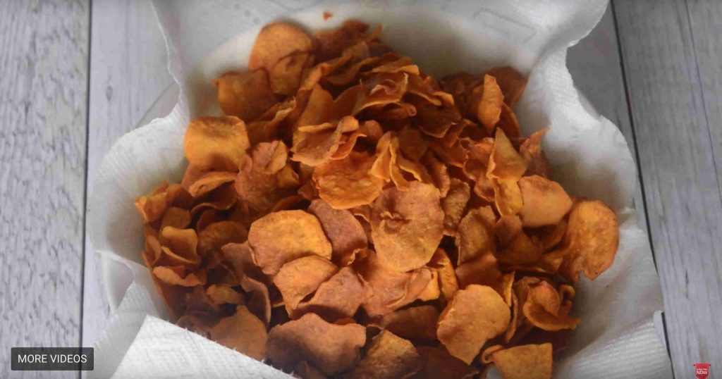 Homemade Sweet Potato Chips Recipe Subbus Kitchen