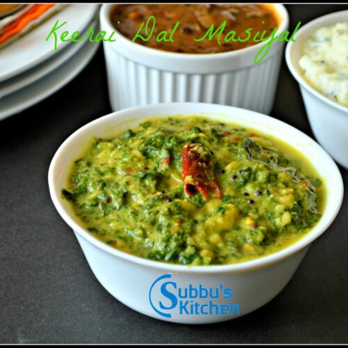 Paruppu Keerai Masiyal Keerai Kootu Keerai Dal Masiyal Subbus Kitchen