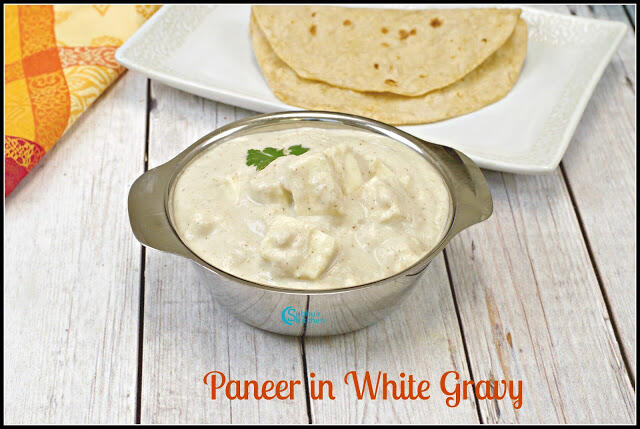 Paneer in White Gravy Recipe Paneer in White Gravy Recipe