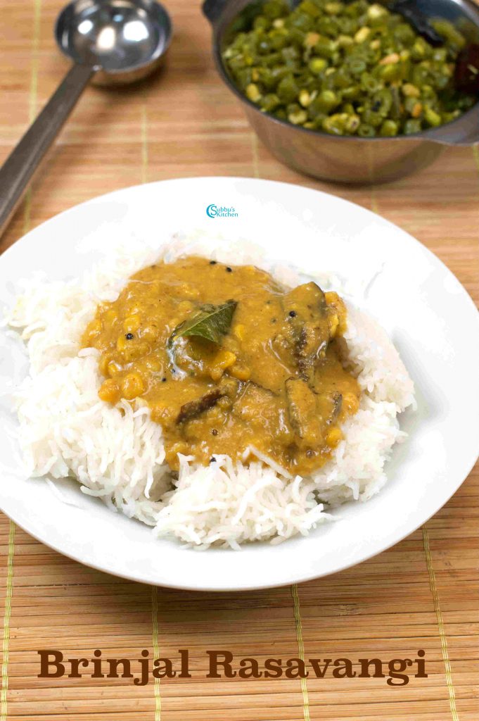 Kathirikai Rasavangi Brinjal Rasavangi Subbus Kitchen