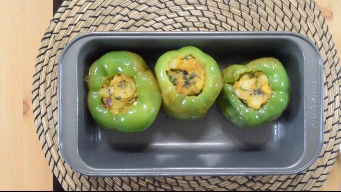 Stuffed Capsicum Potato Stuffed Bell Peppers Subbus Kitchen