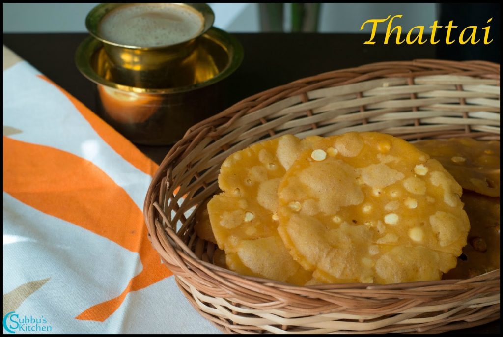 Thattai Recipe Subbus Kitchen
