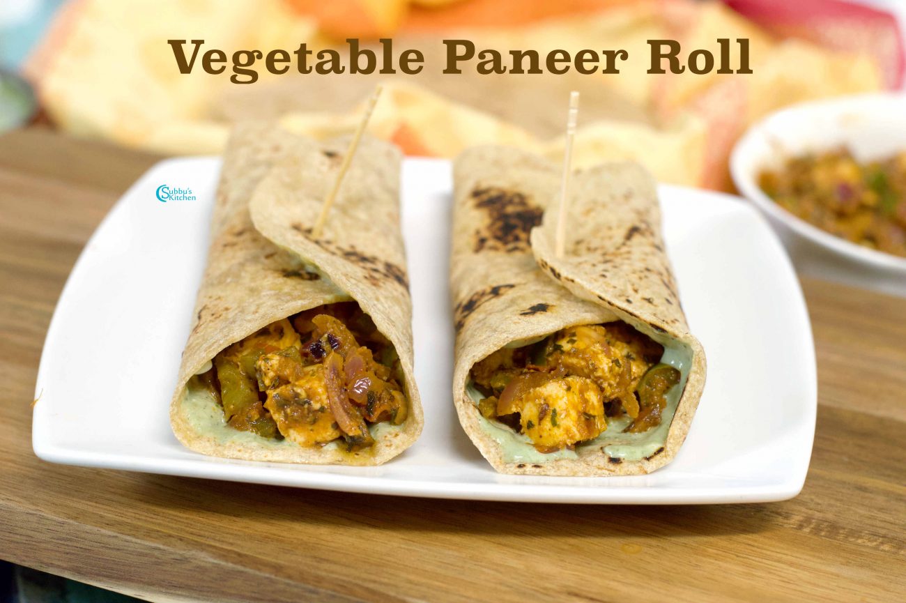 Paneer Kathi roll | Paneer Wrap | Kids Lunch Box Recipe