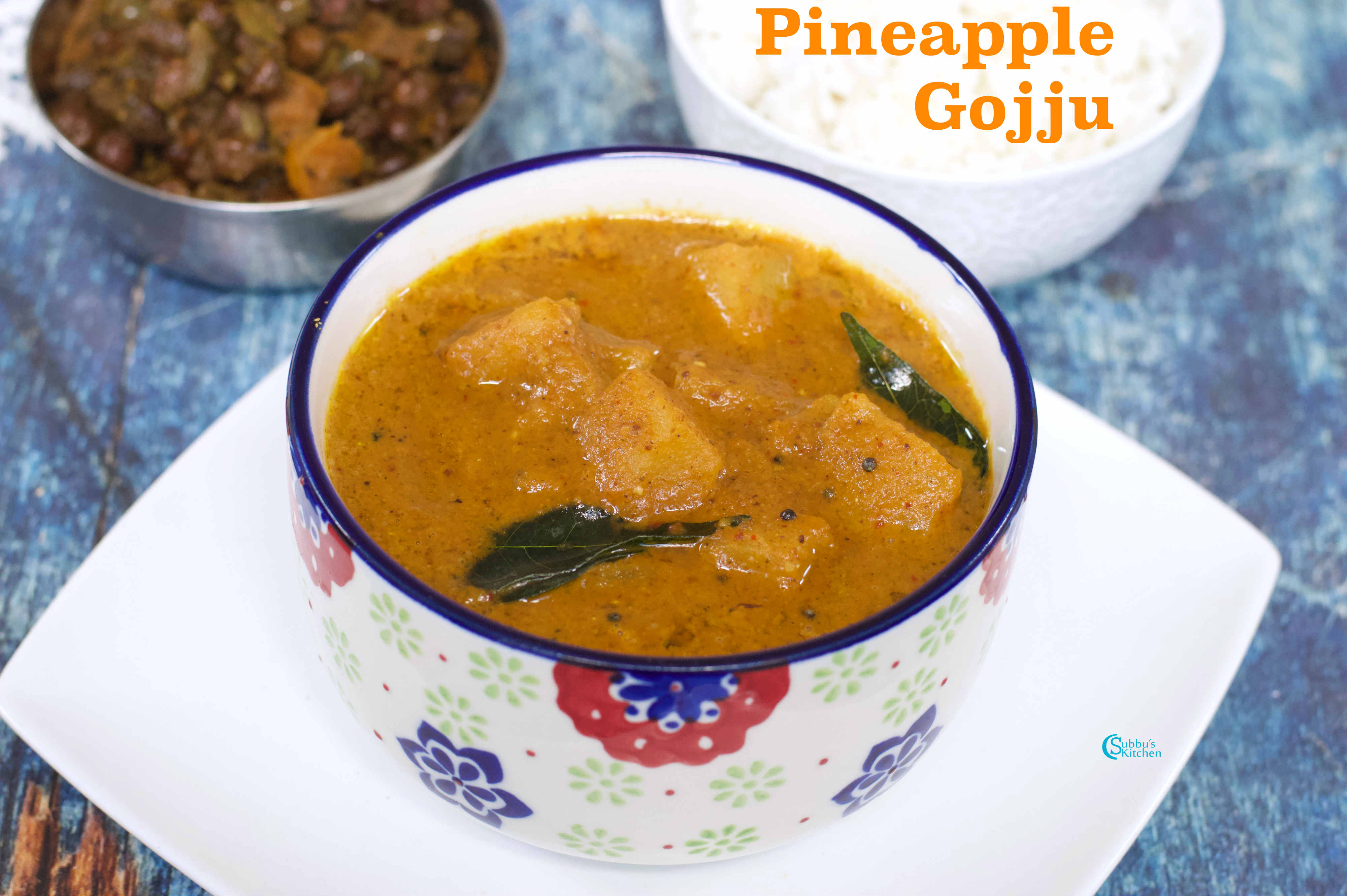 Pineapple Gojju Pineapple Menaskai Subbus Kitchen