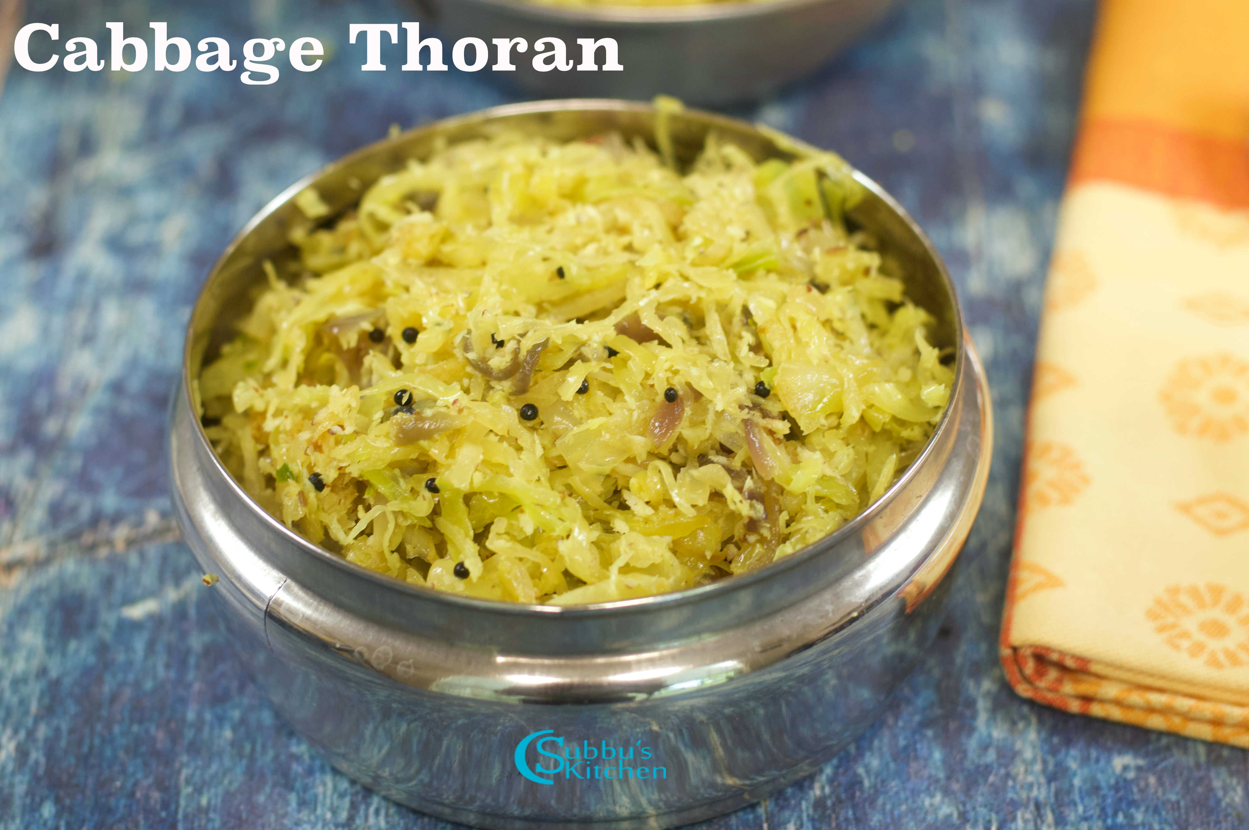 Cabbage Thoran | Kerala Style Cabbage Stir-Fry