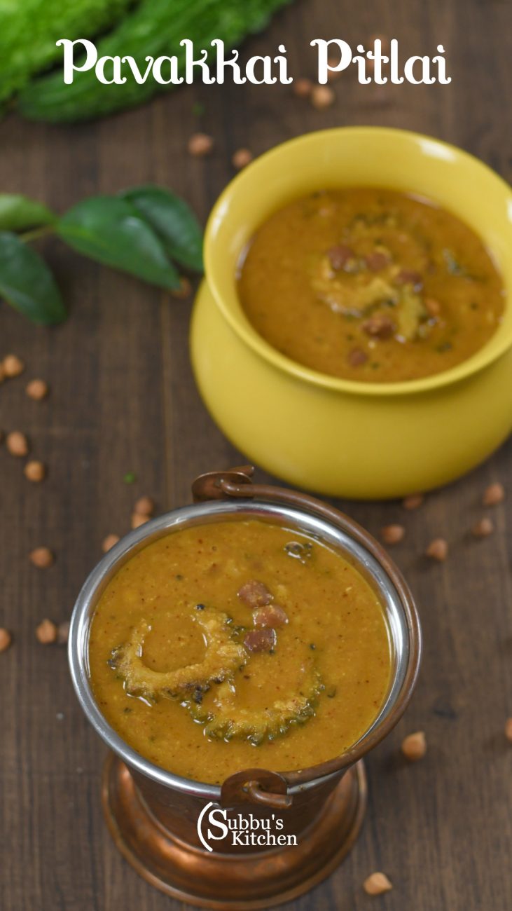Pakarkaai Pitlai Bitter gourd Pitlai Pavakkai Pitlai Subbus Kitchen