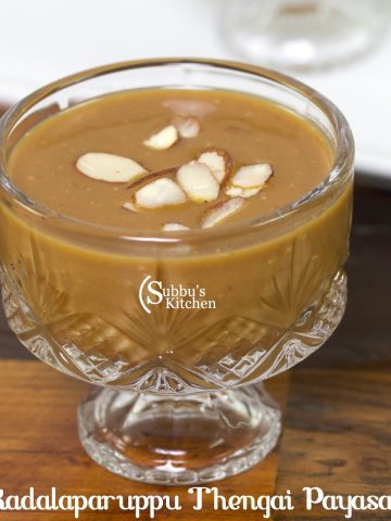 Kadalaparuppu Thengai Payasam Recipe