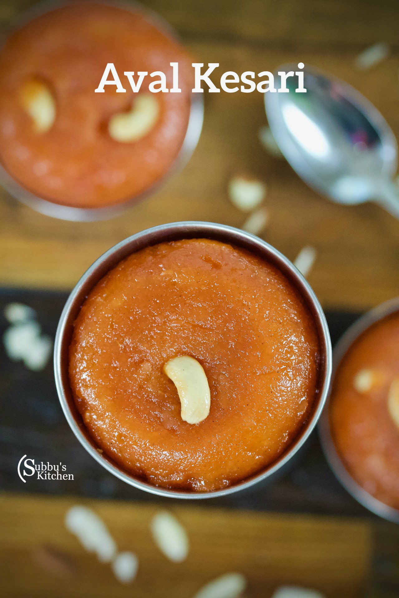 Aval Kesari Recipe | Poha Kesari Recipe | Flattened Rice Kesari