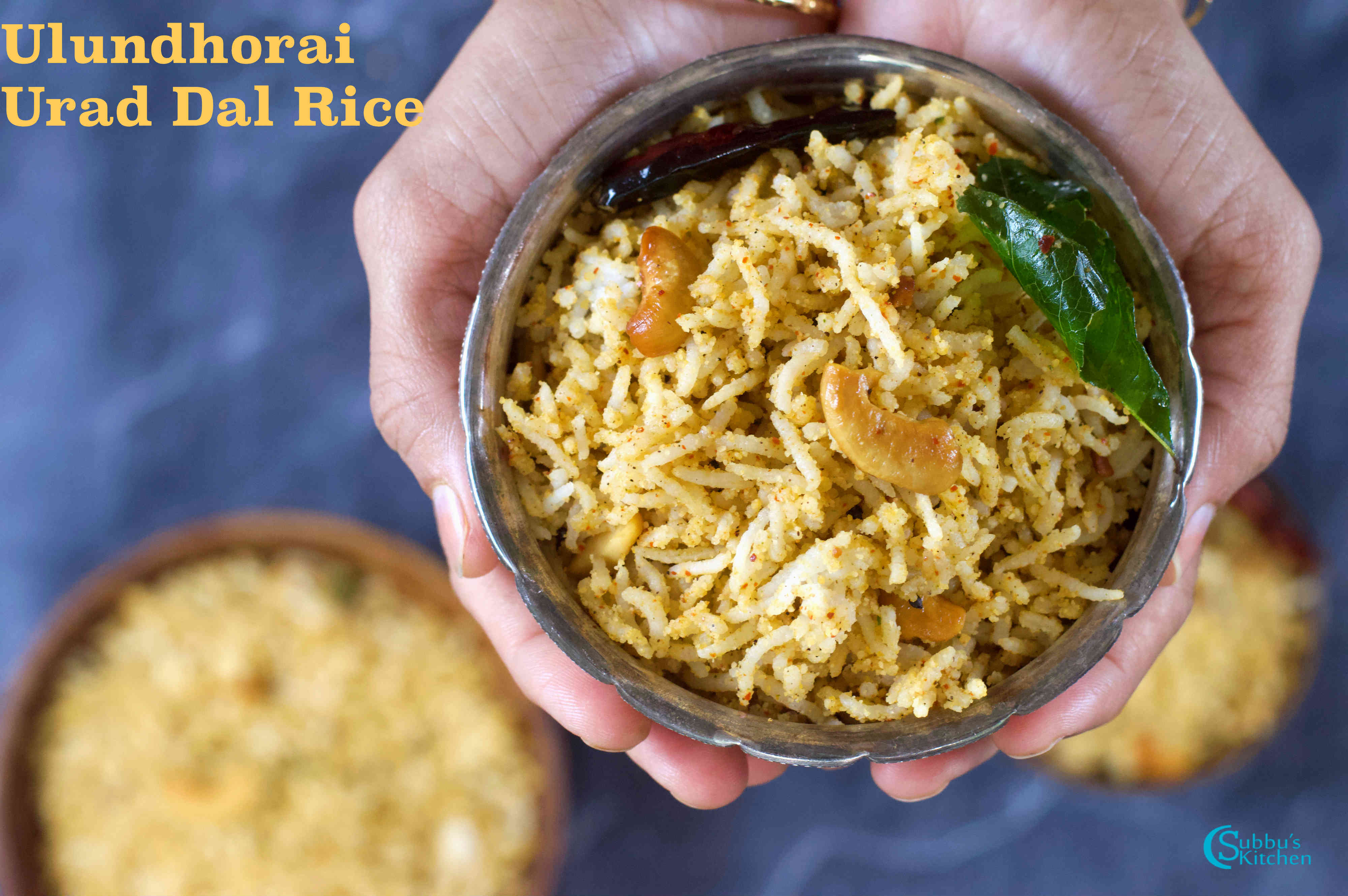 Ulundhorai | Urad Dal Spice Powder Rice