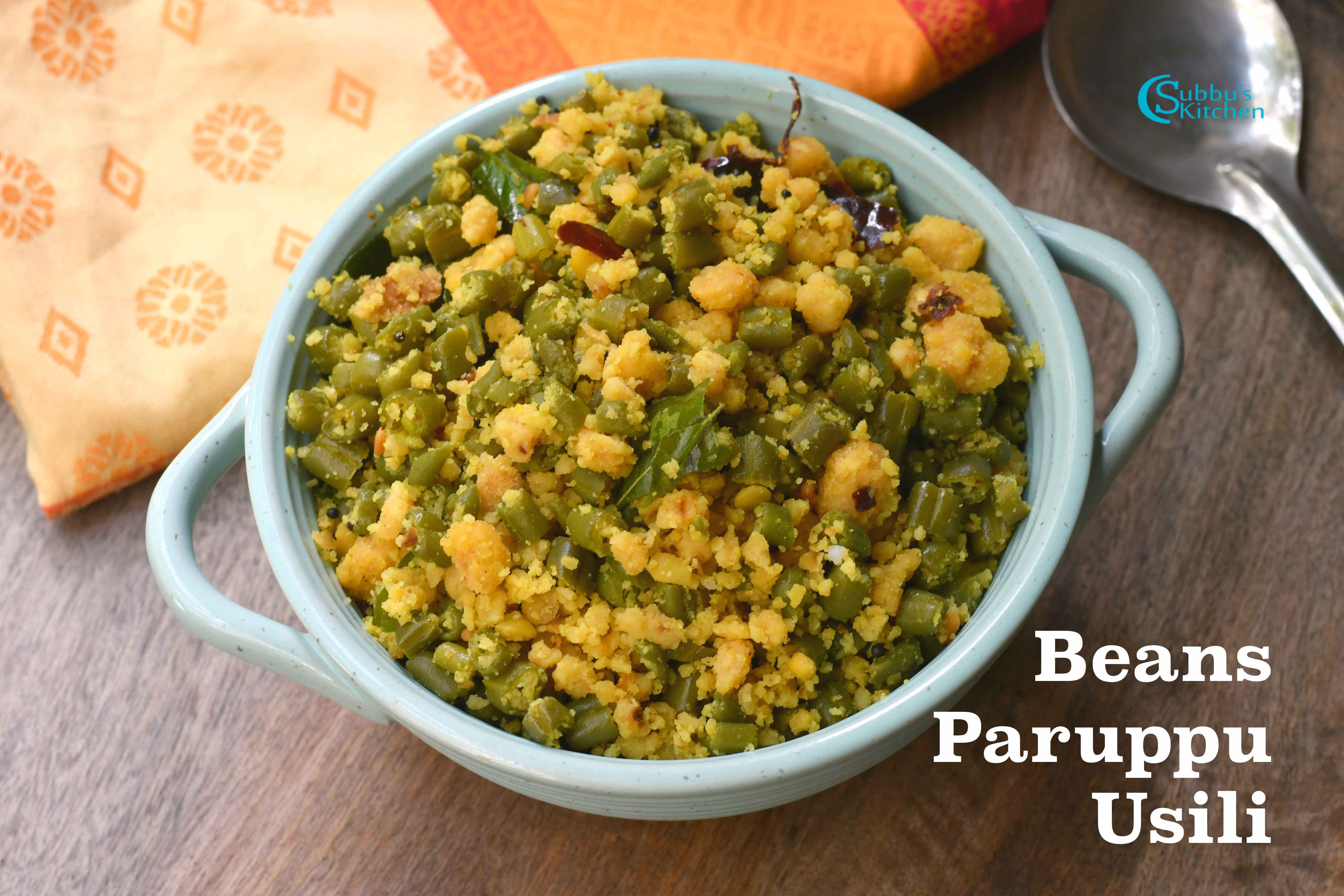 Beans Paruppu Usili Recipe Paruppu Usili Recipe Subbus Kitchen