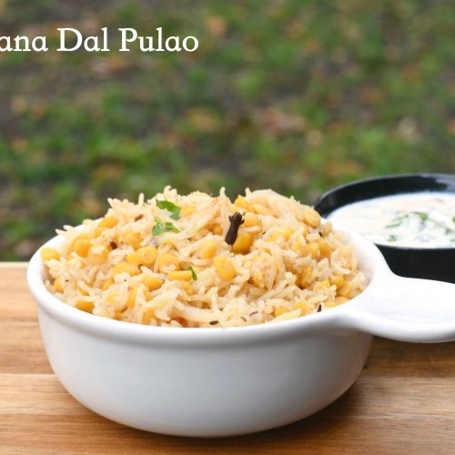 Chana dal Pulao Recipe