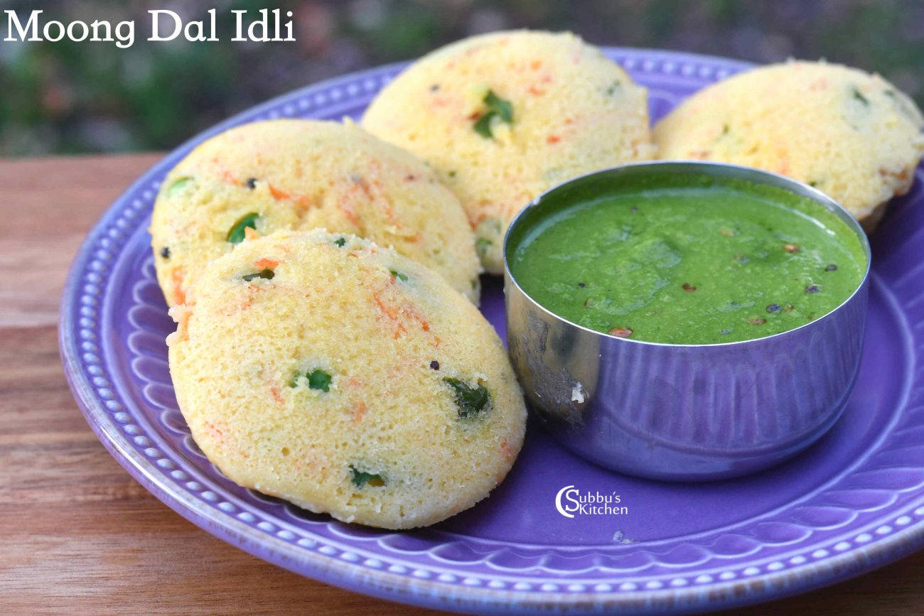 Moong Dal Idli Recipe No Rice ProteinRich Idli Recipe Subbus Kitchen