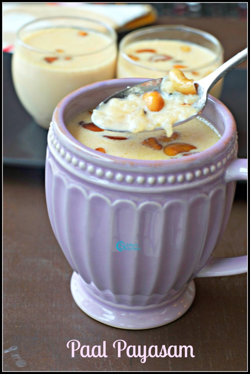 Pal Payasam Pressure Cooker Paal Payasam Rice Kheer/Pudding