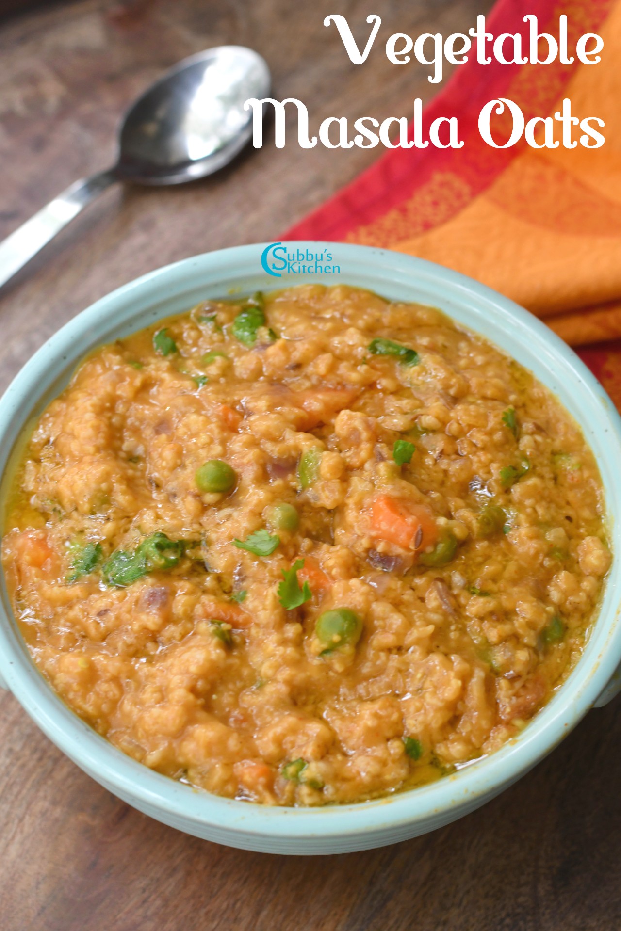 Vegetable Masala Oats Porridge Recipe - Subbus Kitchen