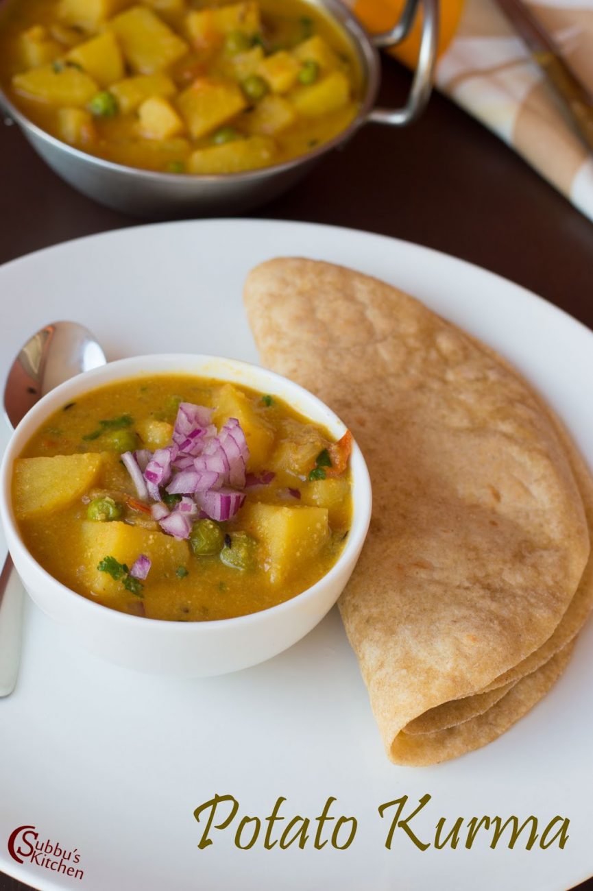 Potato Kurma Recipe Subbus Kitchen