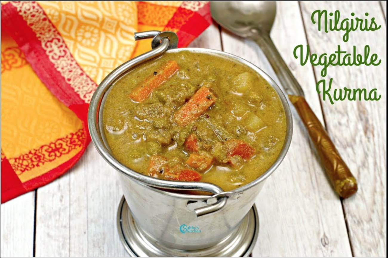 Nilgiris Vegetable Kurma Recipe | Nilgiri Green Korma
