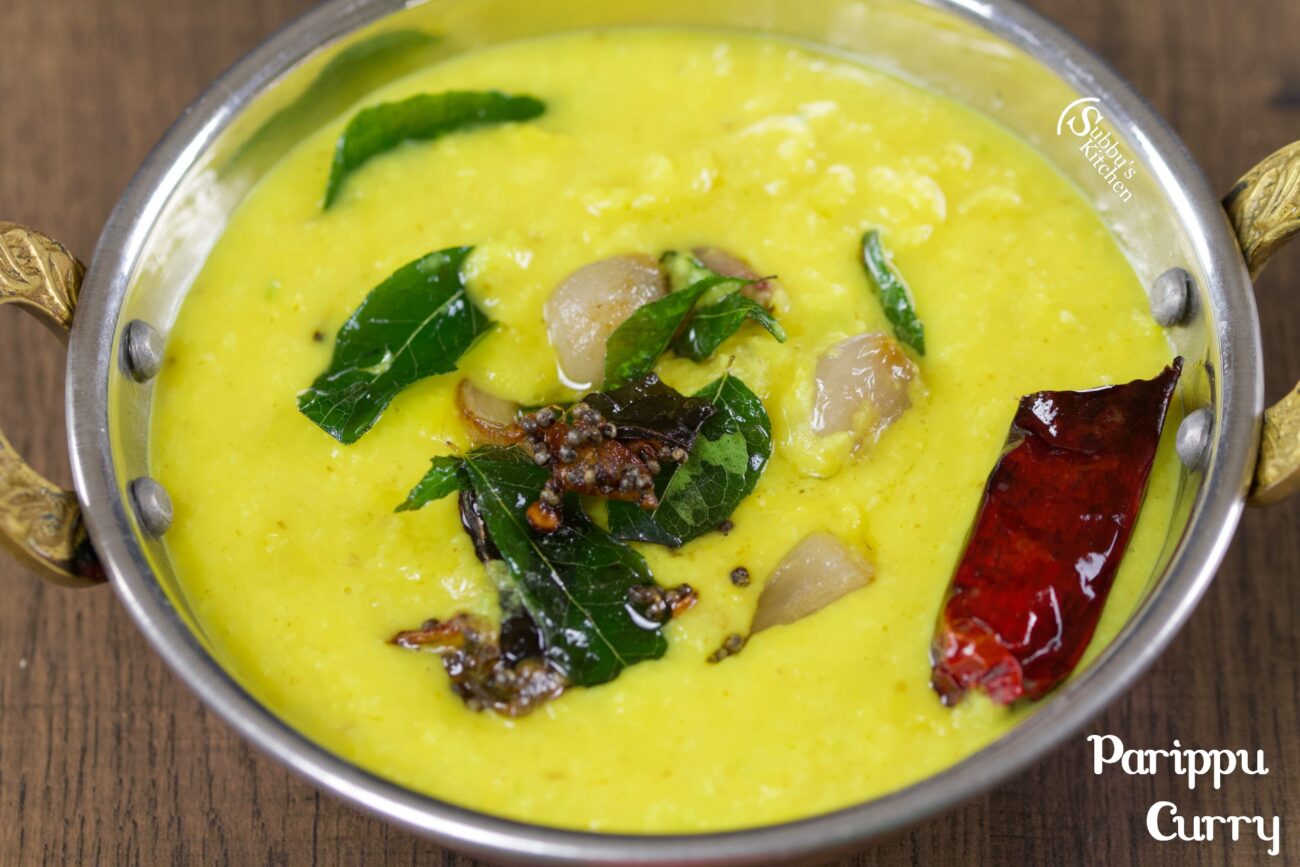 Kerala Style Parippu Curry Parippu Curry for Onam Sadya Subbus Kitchen