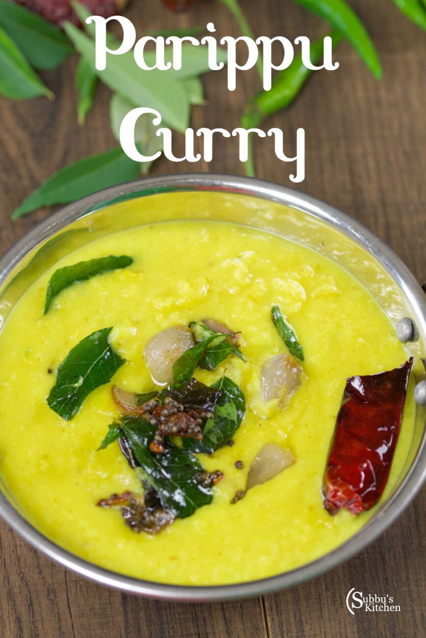 Kerala Style Parippu Curry Parippu Curry for Onam Sadya Subbus Kitchen